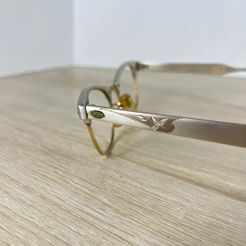 Vintage Artcraft Aluminum 1/10 12K GF Eyeglasses 4 1/4 - 5 1/2 Frames 44-20